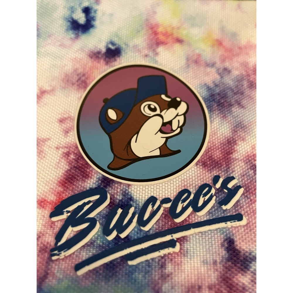 Buc-ee's Kids Insulated Lunch Box Bag - Rainbow Tie Dye Top Handle Zip Up NWT